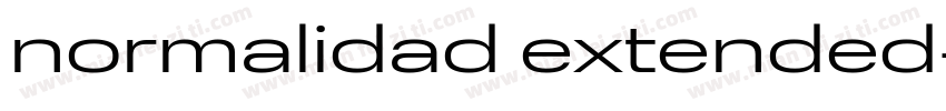 normalidad extended字体转换